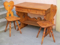 Furniture of softwood