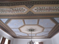 Repair ceiling painting